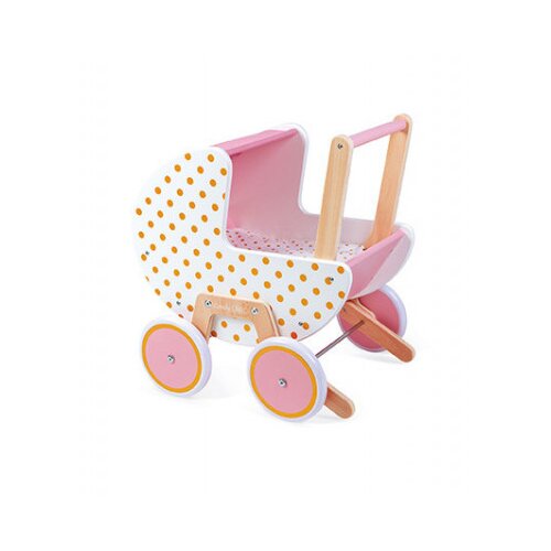 Janod Leseni voziček za punčke – Candy Chic Cene