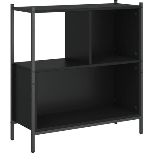 Maison Chic Knjižna omara - Knjižni regal črna 72x28x77,5 cm inženirski les, (21724904) Slike