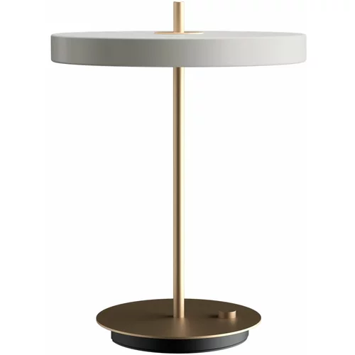 UMAGE Bijela LED stolna lampa s mogućnosti zatamnjivanja s metalnim sjenilom (visina 41,5 cm) Asteria Table –