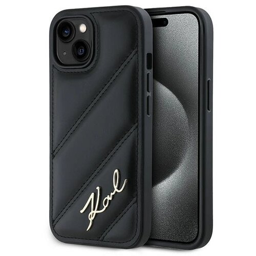 Karl Lagerfeld PREŠIT OVITEK DIAGONAL ZA IPHONE 15 14 13 ČRN, (21897368) Cene