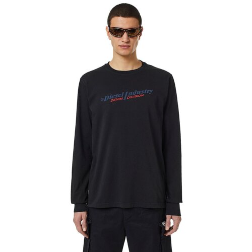 Diesel Sweatshirt - T-JUST-LS-IND T-SHIRT black Cijene