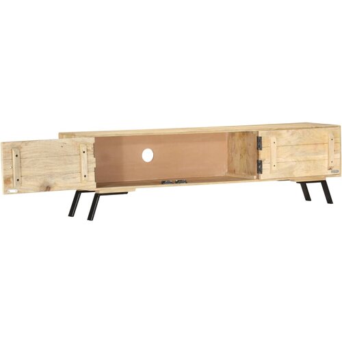 Maison Chic TV omarica - TV stojalo - Televizijska omarica 140x30x40 cm iz trdnega mangovega lesa, (21700090) Cene
