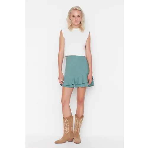 Trendyol Mint Mini Skirt