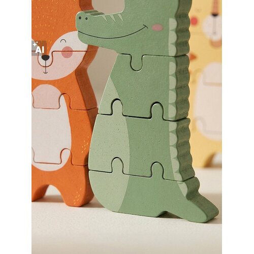 Sinsay Drvene puzzle u obliku životinja 3 pack Slike