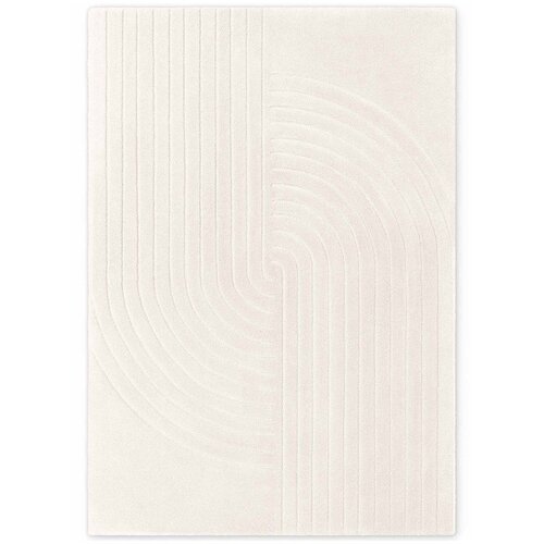 Vikosa Kremno bela ročno tkana volnena preproga 80x150 cm Arcura – Cene