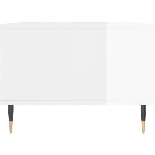  Stolić za kavu sjajni bijeli 90x50x36 5 cm konstruirano drvo Slike