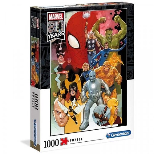 Clementoni High Quality Collection: Marvelovi superjunaci 80-ih 1000 komada premium HQC puzzle 69x50cm - Cene