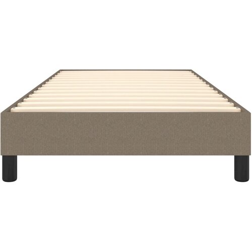  Okvir za krevet s oprugom smeđesivi 90x200cm od tkanine Slike