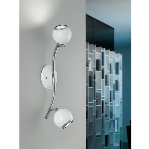 Eglo Bimeda spot/2, led, gu10, 2x3w, 2x240lm, bela/hrom (31002E) Slike