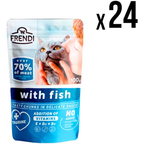 FRENDI kesica za mačke riba 100g x24 komada Cene