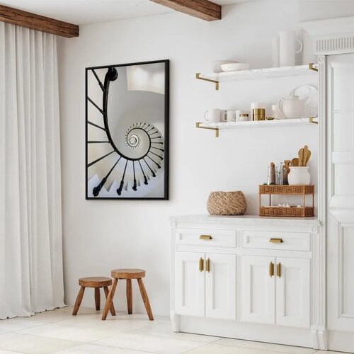  Slika - Endless Stairs (1 Part) Vertical 40x60 U crnom drvenom okviru Slike