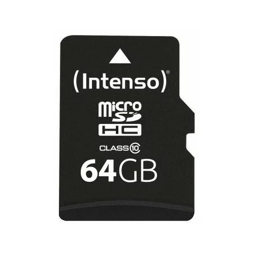Intenso (Intenso) Micro SD Kartica 64GB Class 10 sa adapterom - SDXCmicro+ad-64GB/Class10