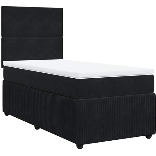 Box spring krevet s madracem crni 100x200 cm bar&amp;scaron;unasti Slike