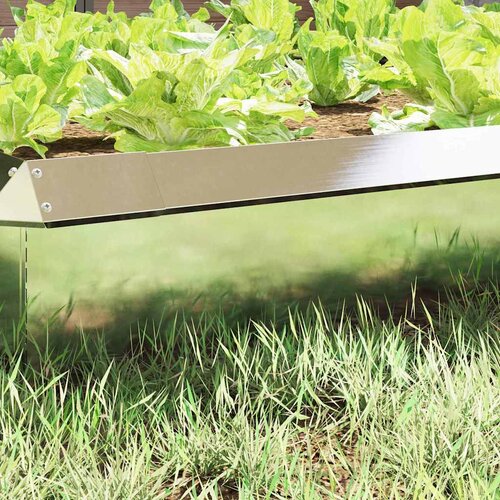  Ograda protiv puževa 4 pcs Srebrno 100 x 3,5 x 25 cm Slike