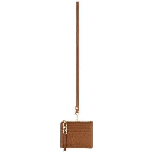 Michael Kors Card Case - EMPIRE SM CLIP CARD LANYARD brown Slike