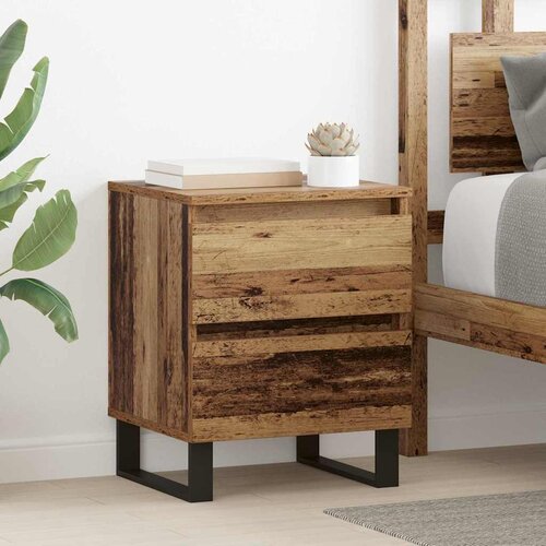 vidaXL Noćni ormar Staro drvo 40 x 35 x 50 cm Konstruirano drvo Cijene