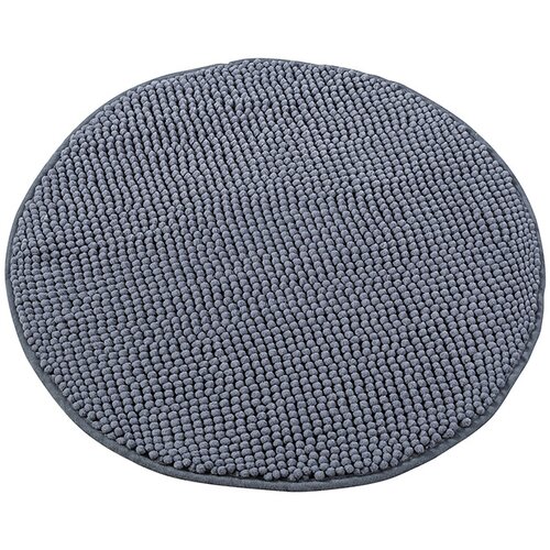 CAMARGUE Tepih za kopalnico Camargue Zottel (&amp;Oslash; 55 cm, siv, mikrovlakna) Slike