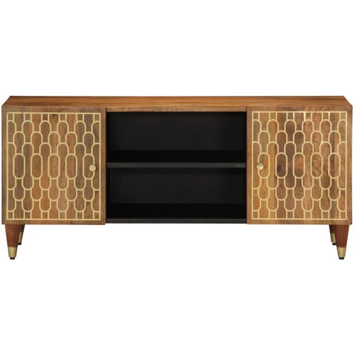 Maison Chic TV omarica - TV stojalo - Televizijska omarica 105x33x46 cm trden mangov les, (21700105) Cene