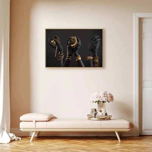  Slika - Midass Touch (1 Part) Wide 120x80 U prirodnom drvenom okviru Slike