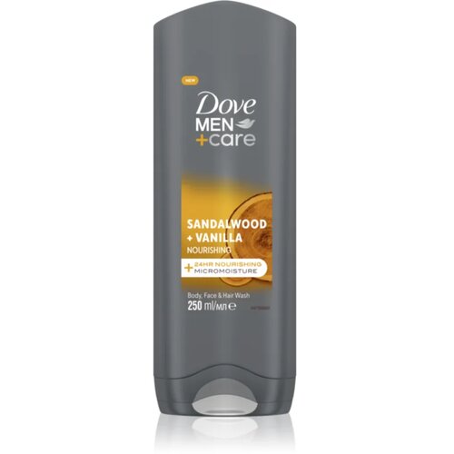 Dove Men+Care Sandalwood&Vanilla gel za prhanje 3v1 za moške 250 ml Cene