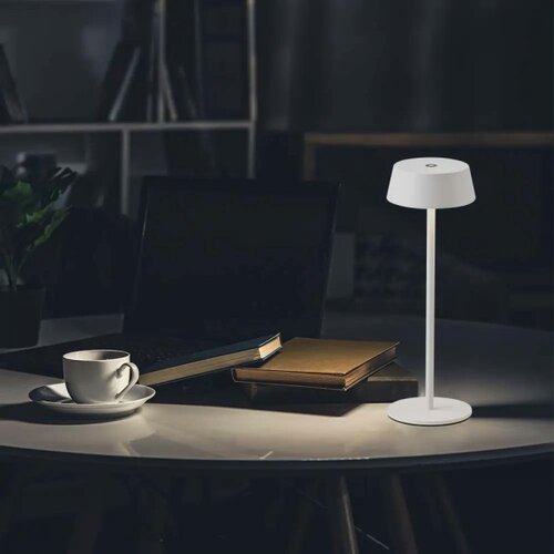  LED spoljna prigu&amp;scaron;iva dodirna punjiva stona lampa LED/2W/5V IP54 bela Slike