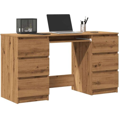 vidaXL Pisaći stol Artisan hrast 140x50x77 cm izrađeno drvo Cijene