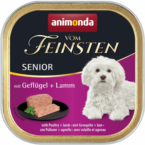 Animonda Varčno pakiranje vom Feinsten 24 x 150 g - Senior: perutnina & jagnjetina