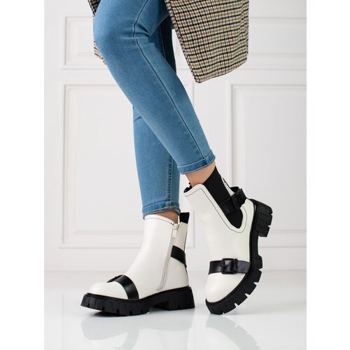 SHELOVET White women's daggers on the platform Cijene