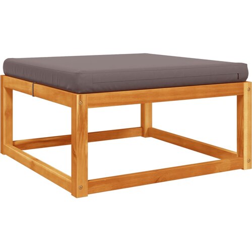  Vrtni tabure s jastukom 65x65x29 cm od masivnog drva bagrema Slike