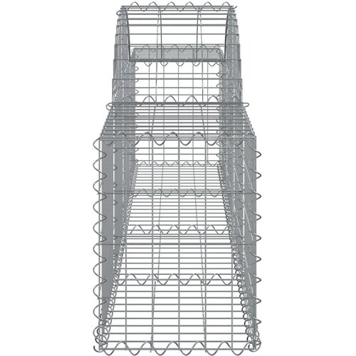  Lučne gabionske ko&amp;scaron;are 7 kom 200x30x40/60 cm pocinčano željezo Slike