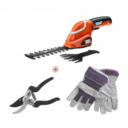 Black & Decker Akumulatorske škarje za travo Black+Decker GSL700KIT Cene