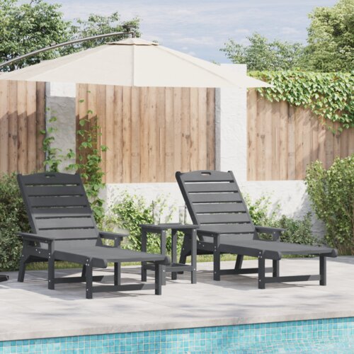  Ležaljke 2 kom Svjetlosiva 162x53x98.5 cm HDPE Cijene