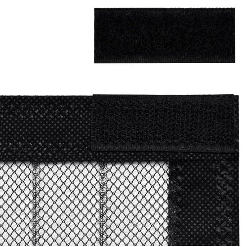  Zastori protiv insekata 2 kom s magnetima 230 x 160 cm crni Slike