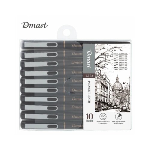  FLOMASTERI PIGMENT LINER DELI 1/10 DMAST PEBEO EC393 Slike