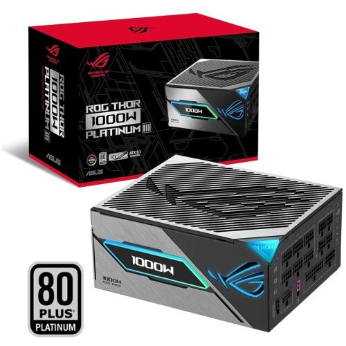 Asus ROG Thor 1000W Platinum III gaming modularni ATX napajalnik Cene