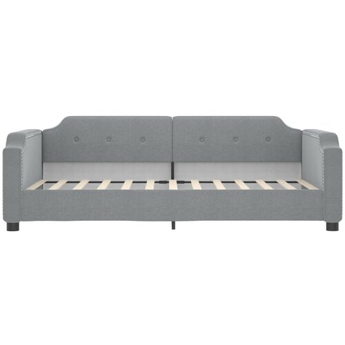  Dnevni krevet na razvlačenje svjetlosivi 80 x 200 cm od tkanine Slike