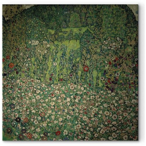  Slika - Gustav Klimt &amp;ndash; Gartenlandschaft mit Bergkuppe 80x80 Akustična Slike