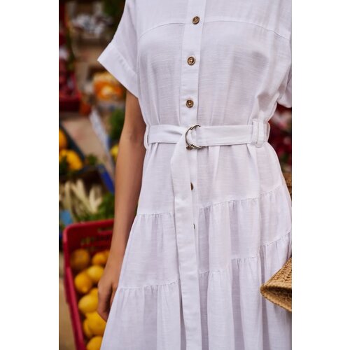 Marisse Women's Dress L-Su-4620 White Cene