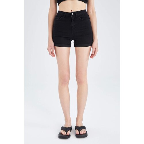 Defacto Regular Waist Folded Jean Shorts Cene