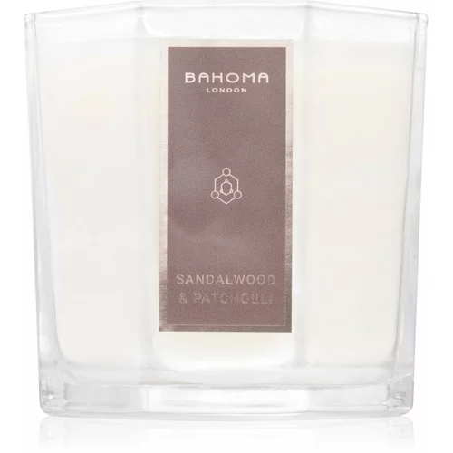 Bahoma London Octagon Collection Sandalwood & Patchouli mirisna svijeća 180 g