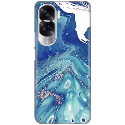 Torbica silikonska print za honor 90 lite blue marble Slike