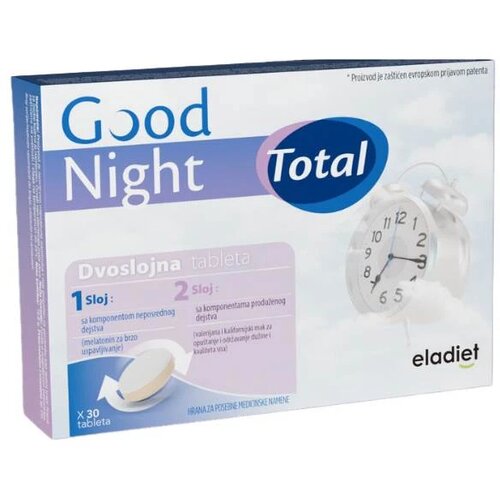 tablete za brz san i kvalitetan odmor good night total, 30 tableta Slike