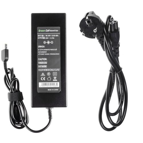 Green cell Polnilec za prenosnike Lenovo, 135W / 20V / 6,75A / pravokotni priključek Cene