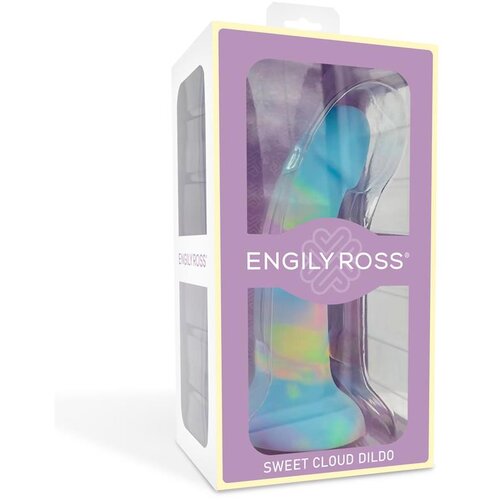 ENGILY ROSS Dildox Sweet Cloud Liquid Silicone Dildo 18cm Blue-Pink Slike