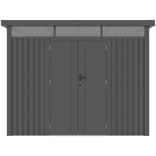 GARDOL Vrtna lopa Cubus Max (Zunanje dimenzije vključno s stre&amp;scaron;nim previsom (&amp;Scaron; x G): 294 x 230 cm, Jeklo, Črna) Slike