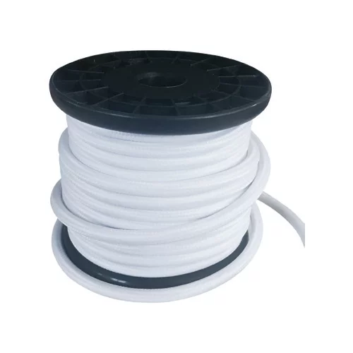 Dekorativna špaga kabel Fabric 2x0.75mm2 10m WHITE