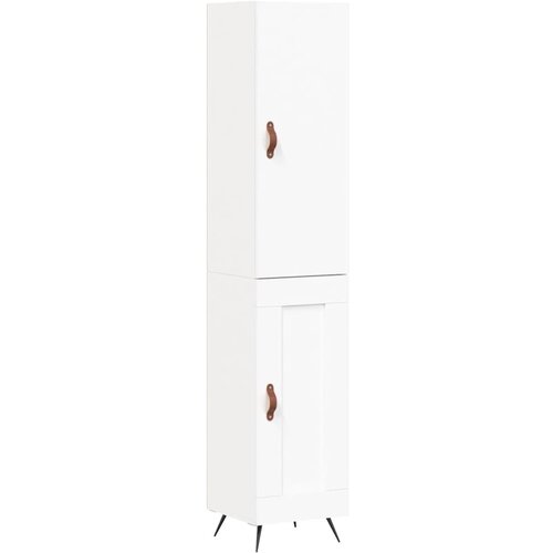 Maison Chic Visoka omara - Komoda - Predalnik bela 34,5x34x180 cm inženirski les, (21720502) Slike