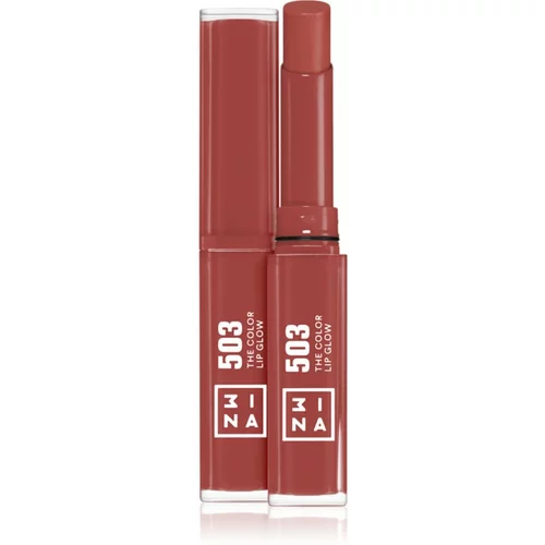 3INA The Color Lip Glow vlažilna šminka s sijajem odtenek 503 - Medium, nude pink 1,6 g