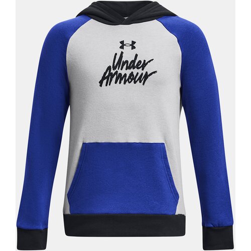 Under Armour Pulover UA Rival Fleece Script CB HD-BLU - Boys Cijene
