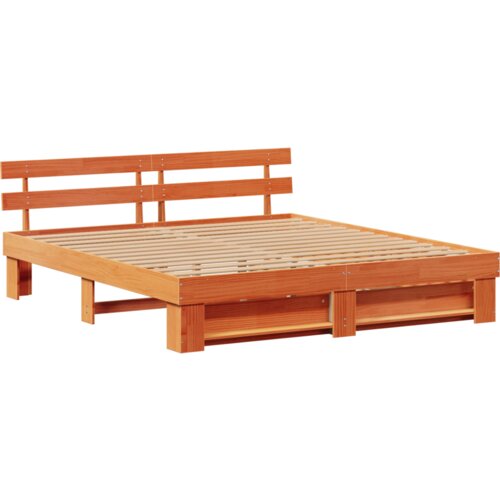  Krevetna konstrukcija Vo&amp;scaron;tano smeđa 180 x 200 cm Masivno drvo Slike